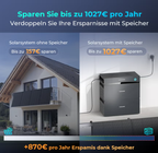 Sunshare Glory All-in-One Batteriespeicher 1,5 kWh | Balkonkraftwerk Speicher mit 2400W PV-Eingang