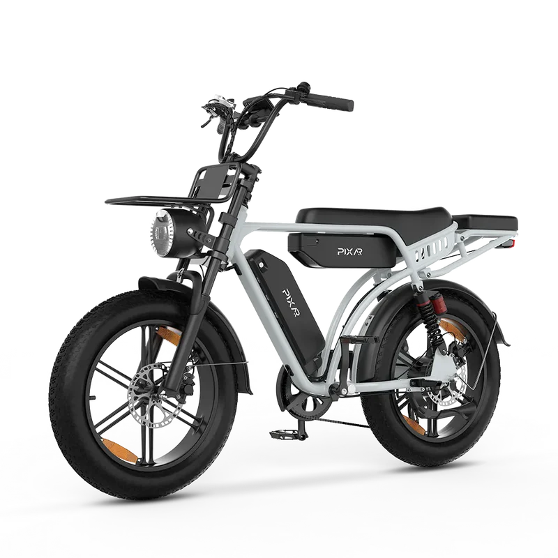 PIXAR M9 E-Bike | Retro Fatbike mit Doppelakku & bis zu 240 km Reichweite