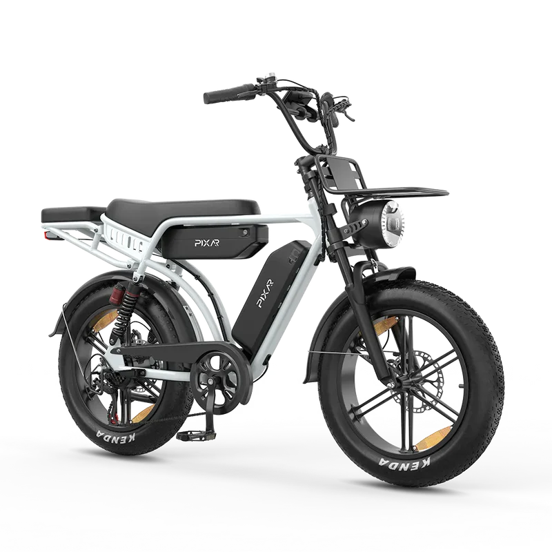 PIXAR M9 E-Bike | Retro Fatbike mit Doppelakku & bis zu 240 km Reichweite