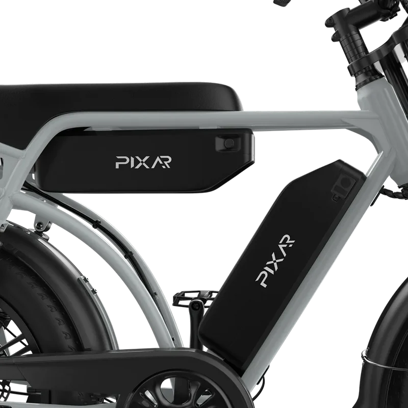 PIXAR M9 E-Bike | Retro Fatbike mit Doppelakku & bis zu 240 km Reichweite