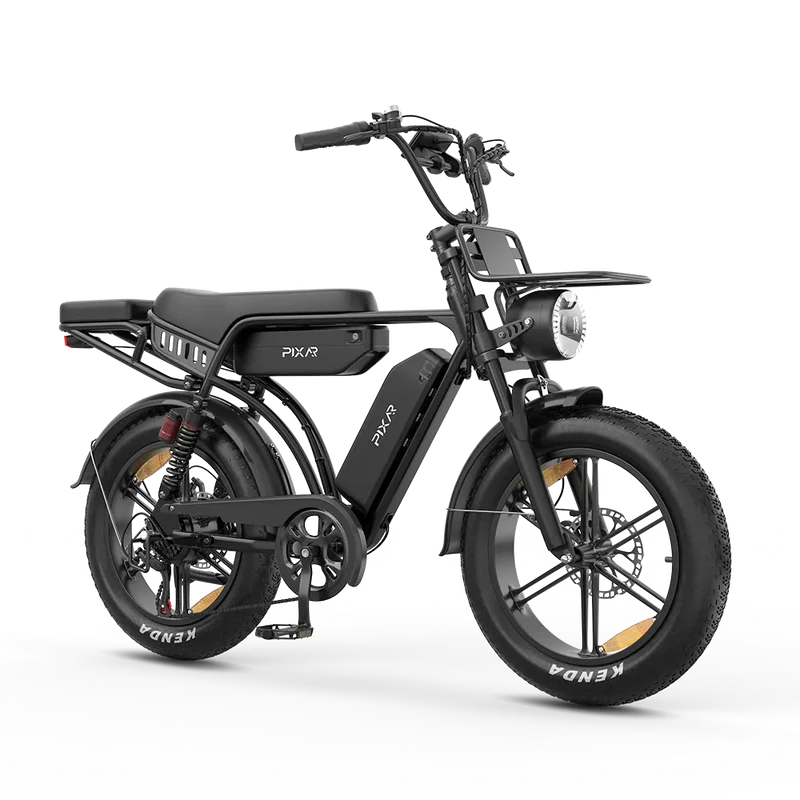 PIXAR M9 E-Bike | Retro Fatbike mit Doppelakku & bis zu 240 km Reichweite